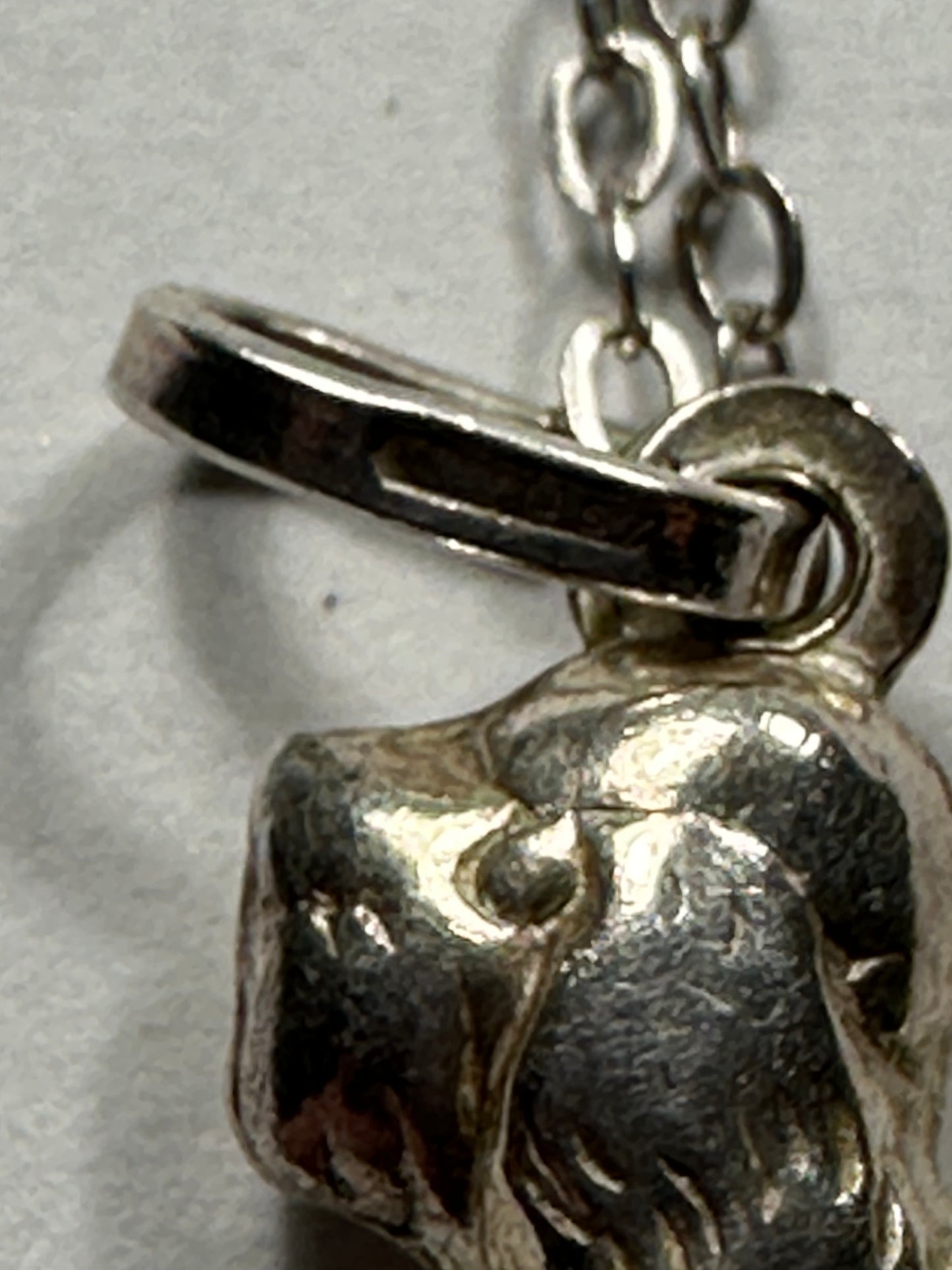 Cute Vintage doggy pendant on a 925 silver chain